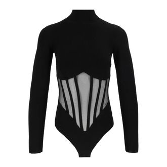 Elisabetta Franchi Body in Tricot - - Tops - Donna - Nero - S