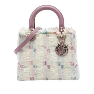 Dior Pre-owned Lady Dior - Dames - Vintage Handtas - Veelkleurig - ONE Size - Tweed - Vintage