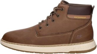 Skechers Garlan - Deno Veterboots - Heren - Veterlaarzen - Bruin - 46 EU - Leer - Schoenen