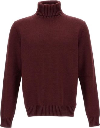 Zanone Truien & Vesten, Heren, Rood, L, Turtleneck Sweater