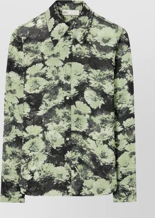 Tory Burch floral print shirt collared neck