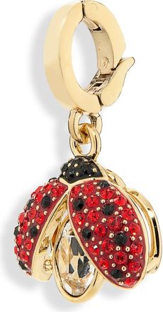 Swarovski Idyllia Crystal Ladybug Charm in Red/Gold at Nordstrom