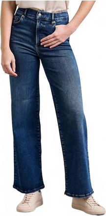 Frame Denim Le Slim Palazzo High Rise Jeans In Skywalk