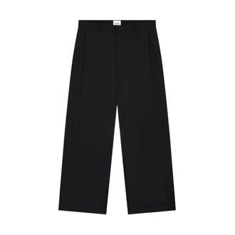 Arte Pantalones Gallery de lana con pinzas - Trousers - Hombre - Negro - W30