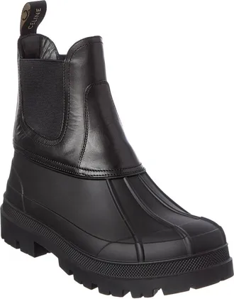 Celine Celine Riley Leather Bootie