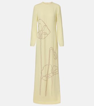 Costarellos Vestido de fiesta Zarie de crep&eacute; adornado