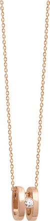 Vanrycke Collier Charlie Double Diamant Or Rose