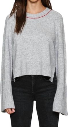 Fate Bell Sleeve Sweater In Grey