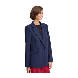 Sandro Ferrone Jassen, Dames, Blauw, M, Polyester, Altrove Blazer
