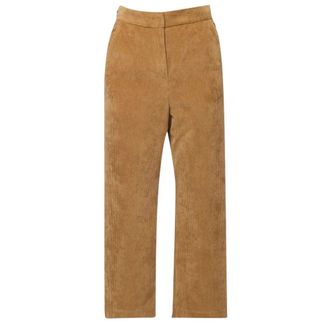 Max Mara Broeken, Dames, Bruin, L, Katoen, Marruca Corduroy Broek