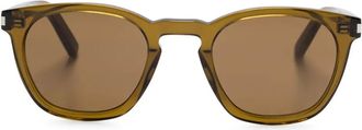 Saint Laurent Eyewear SL 28 sunglasses - unisex - Acetate - 49 - Green