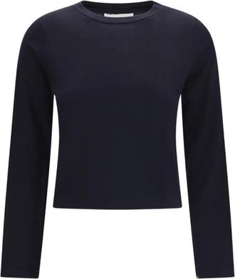 Extreme Cashmere T-shirt N&deg;451 Lisa a maniche lunghe - Blu