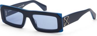 Off-white Womens 54 mm Blue Sunglasses