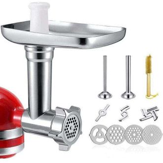 OEM Picadora De Carne Compatible Con Accesorios, Embutidora De Salchichas Xu, Equipada Con 4 Discos - Accesorios De Extensi&oacute;n Para --crezuo