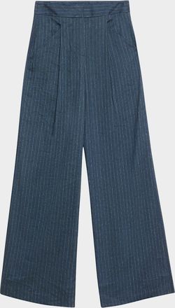 Veronica Beard Rimini Pinstripe Pants