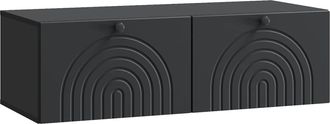 vidaXL Mueble Para Tv De Pared Negro 99 X 41 X 30 Cm Vidaxl