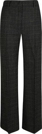 Max Mara Broeken, Dames, Grijs, 2Xs, Wol, Straight Broeken
