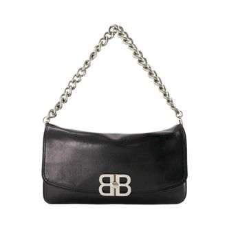 Balenciaga Bolso negro de solapa suave con cierre giratorio - Bags - Mujer - Negro - ONE SIZE