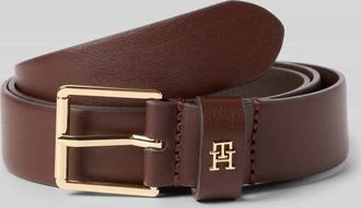 Tommy Hilfiger Gürtel aus echtem Rindsleder in Dunkelbraun, Größe 100
