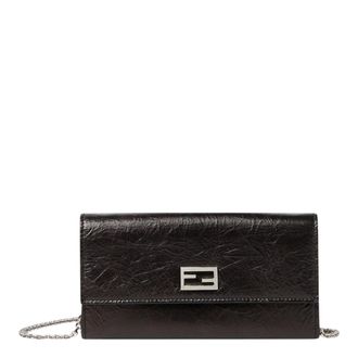 Fendi Tube Continental Con Cadena - Bags - Mujer - Negro - ONE SIZE