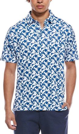 Callaway Layered Floral Print Polo Shirt