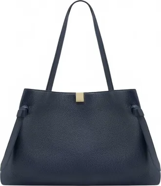 Yuzefi Womens Gyoza Tote In Midnight Pebble Grain