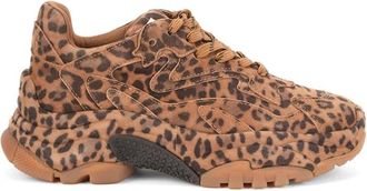 Ash Luipaard Su&egrave;de Platte Schoenen in Bruin - Dames - Sneakers - Bruin - 36 EU - Su&egrave;de - Schoenen