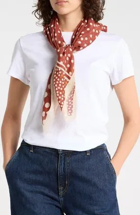 BCBGeneration Polka Dot Scarf in Brown at Nordstrom Rack