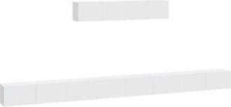 vidaXL Vidaxl - 4 Piece tv Cabinet Set White Engineered Wood