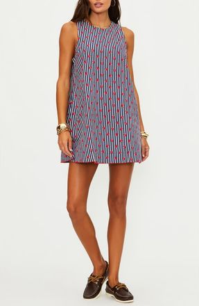 Beach Riot Caprina Cotton & Linen Cover-Up Mindress in Star Spangled Seas at Nordstrom, Size X-Small