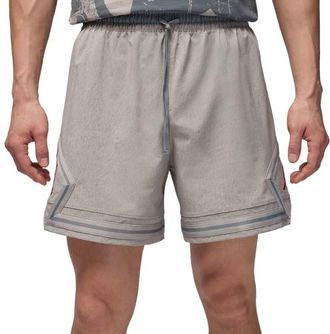 Nike Jordan Mens Dri-FIT Woven Diamond Shorts GEL ASW - Medium Grey/Gym Red Size 3XL