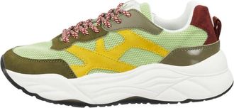 Scotch & Soda Chunky Geitenleer Sneakers - Dames - Sneakers - Veelkleurig - 39 EU - Leer - Schoenen