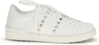 Valentino Garavani White Calf Leather Bos Taurus Low Top Mens Sneakers