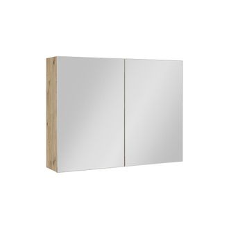 Vicco Armario Con Espejo Para Ba&ntilde;o Lavia, Roble Artesanal, 80 X 60.2 Cm, Vicco