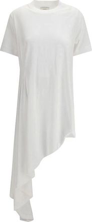 Loulou Studio Rokken, Dames, Wit, XL, Katoen, Igari T-shirt Jurk