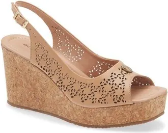 Bottero Slingback Wedge Sandal in Brown Sugar at Nordstrom, Size 10