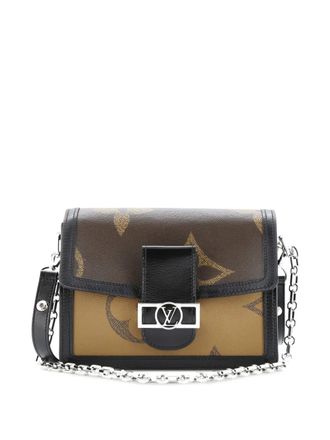 Louis Vuitton Dauphine Shoulder Bag Reverse Monogram Giant MM crossbody bag - Marrone