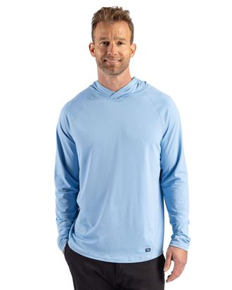 Cutter & Buck Prospect Recycled Featherlight Stretch Mens Hooded Pullover