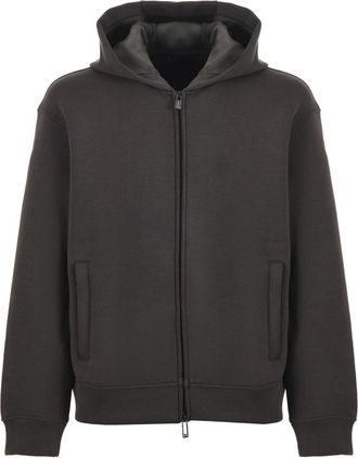 Emporio Armani Zip-through Hoodie - Heren - Vesten met rits - Groen - S - Hoodies & sweatvesten