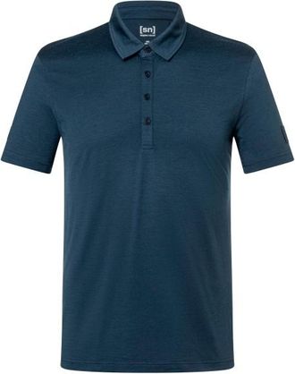 super.natural Bio Jersey Polo Merinoshirt f&uuml;r Herren | blau