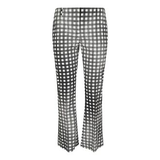 Ermanno Scervino Cropped Flare Trousers - female - Ermanno Scervino - Wide Trousers - Multicolor - XS - Trousers
