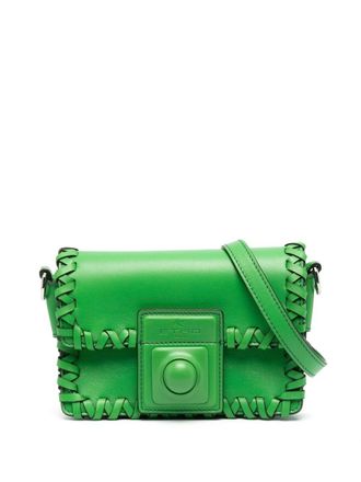 Etro Crossbodytas met stiksel afwerking - Groen