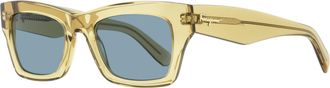 Ferragamo Ferragamo Womens Bold Rectangular Sunglasses SF996SCP 690 Champagne 51mm