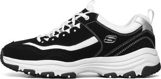 Skechers DLites I-Conik Low-Top Running Shoes Black/White 8790091-BKW