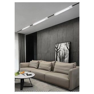 Trade Shop Trade Shop Traesio - Trade Shop - Faretto Led Lineare Per Binario Track Monofase 20 Watt Orientabile Cct Pst-57-3c - Blanco