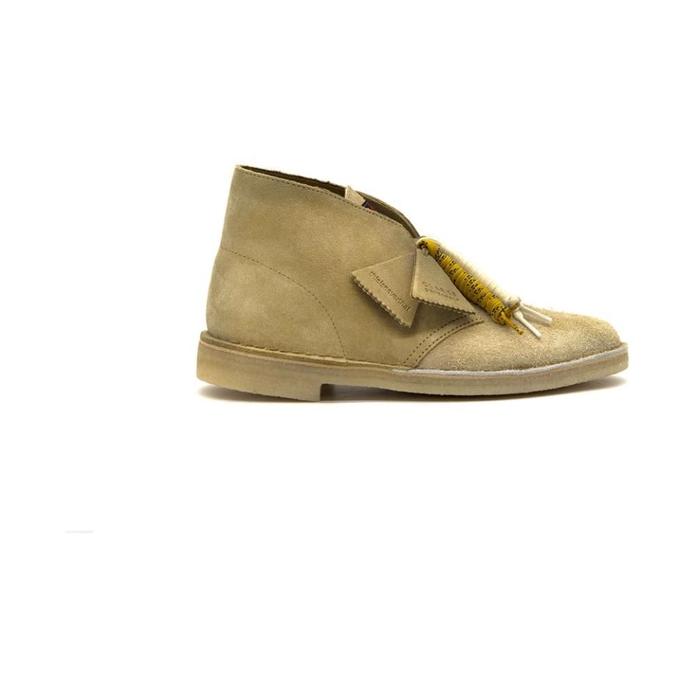 Bottes Clarks Desert Femme - Taille 5.5US/36EUR, Couleur Verte, Occasion, Suède