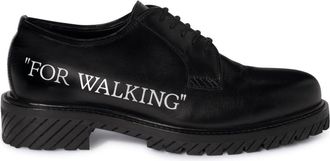 Off-white For Walking derby shoes - men - Calf Leather/Rubber/Calf Leather - 40 - Black