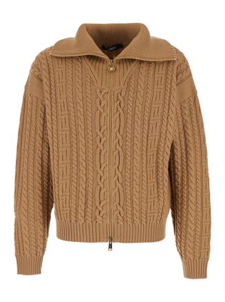 Versace Beige Mock Collar Sweater