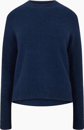 HUGO BOSS Womens Mock Neck Long Sleeve Slim Fit T-Shirt - Navy - Size: 10
