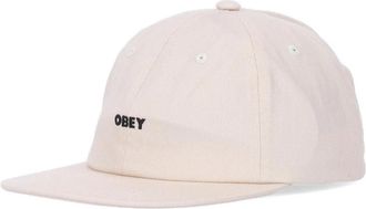 Obey Platte Klep Strapback Cap Ongebleekt Katoen - Heren - Petten - Beige - ONE Size - Katoen - Accessoires